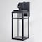 Vaxcel Hubbard 5-in W 1 Light Dusk to Dawn Textured Black Outdoor Wall Lantern Clear Glass Shade T0720 - alternate 2
